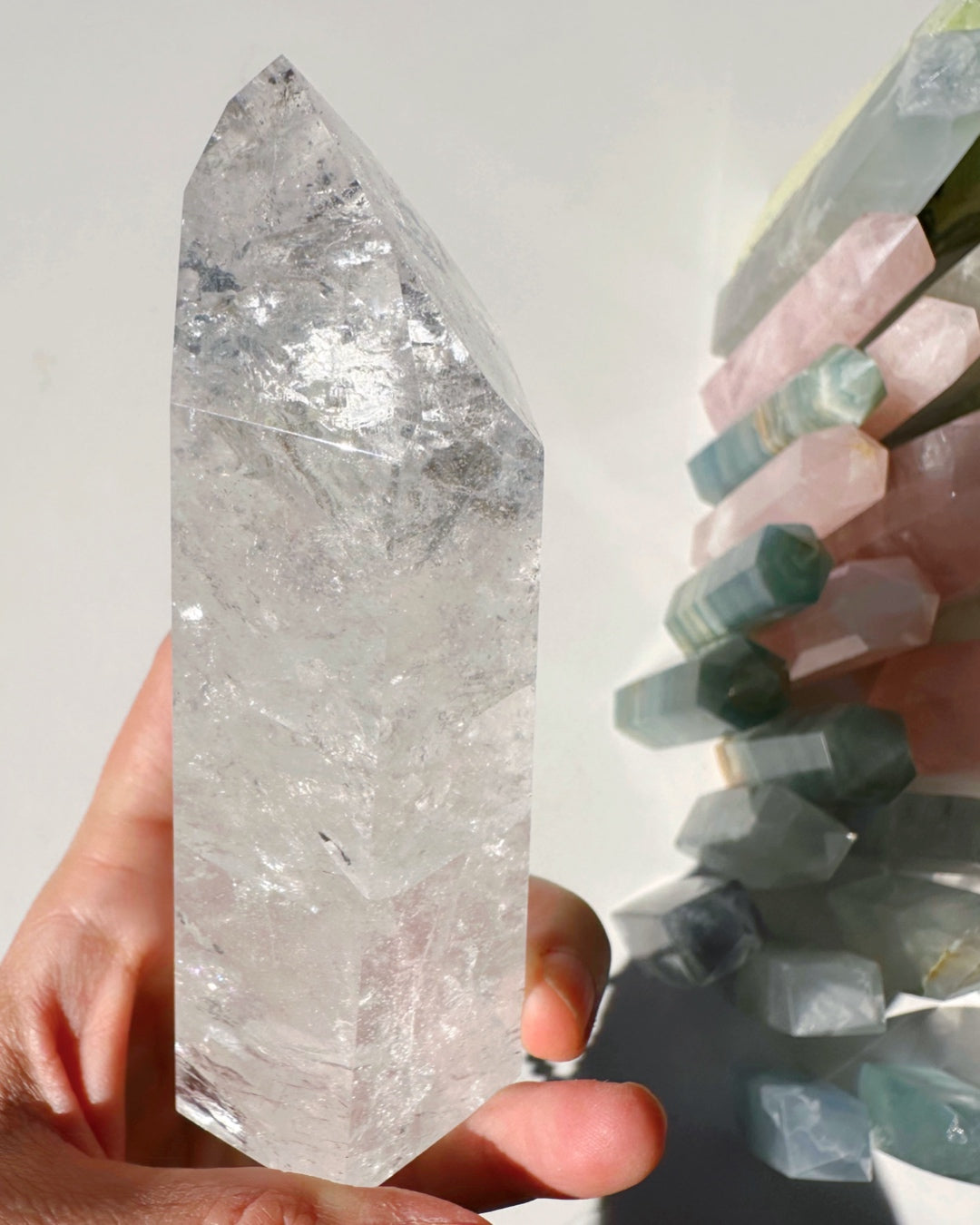 Clear Quartz Tower