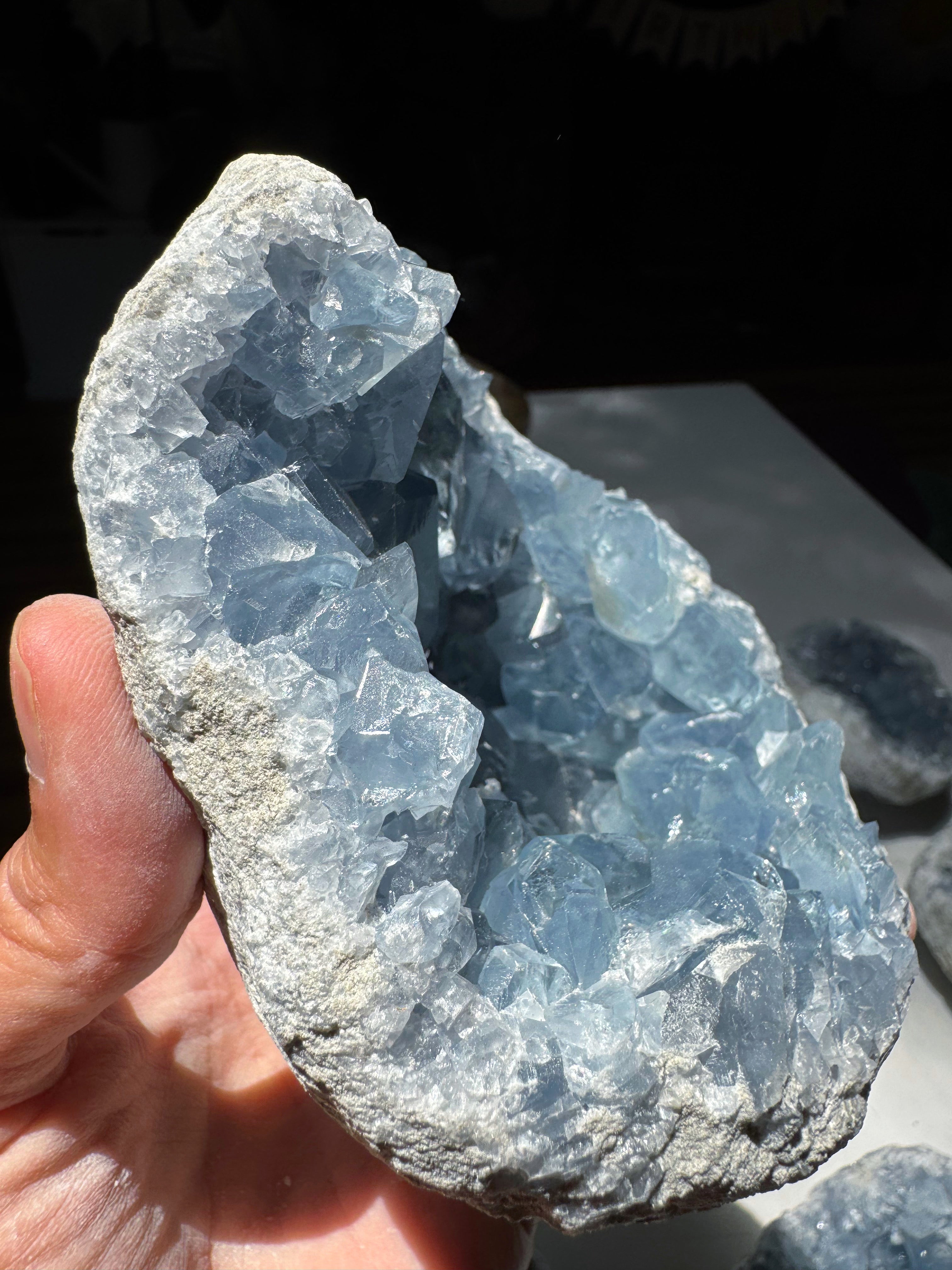 Celestite Cluster Baltic Mermaid
