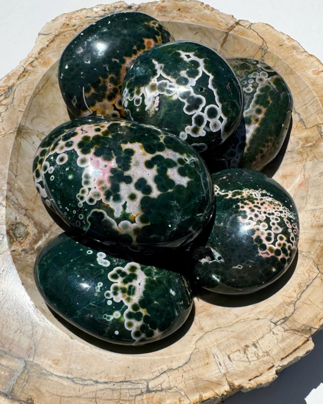 Ocean Jasper Palm Stones