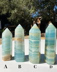 Blue Calcite Towers - Small