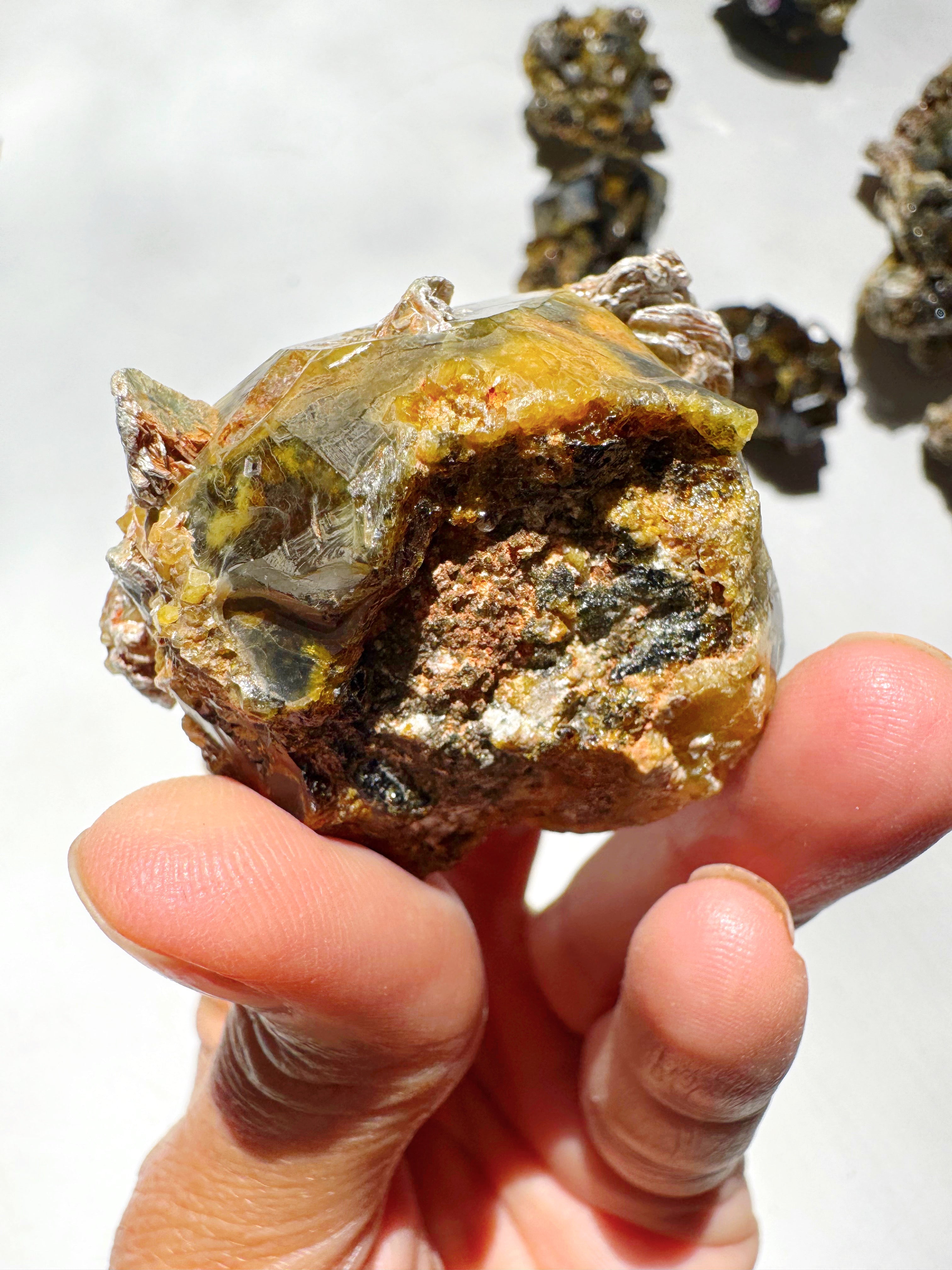 Rare Mali Green Grossular Andradite Garnet w/ Clinochlore AAA Quality Baltic Mermaid