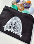 "Keep Shinning" 8oz. Cotton Zippered Pouch