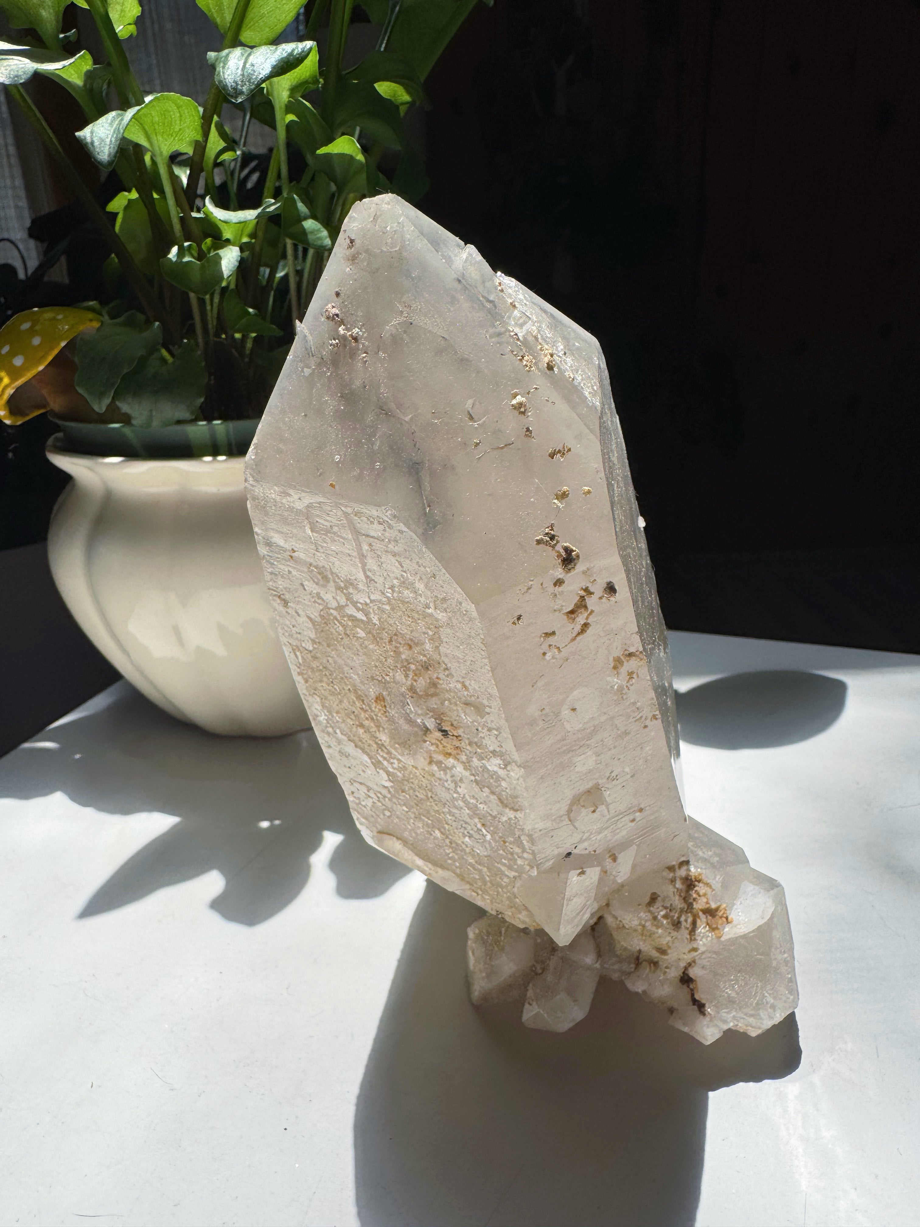 Large Double Terminated Quartz Point w/ Inclusions from Brazil Baltic Mermaid