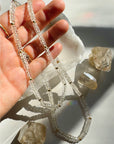 “Rihanna” - White Topaz Gemstone Candy Necklace