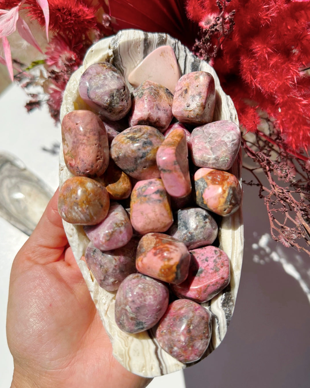 Cobalto Calcite Tumbled Stones - Baltic Mermaid