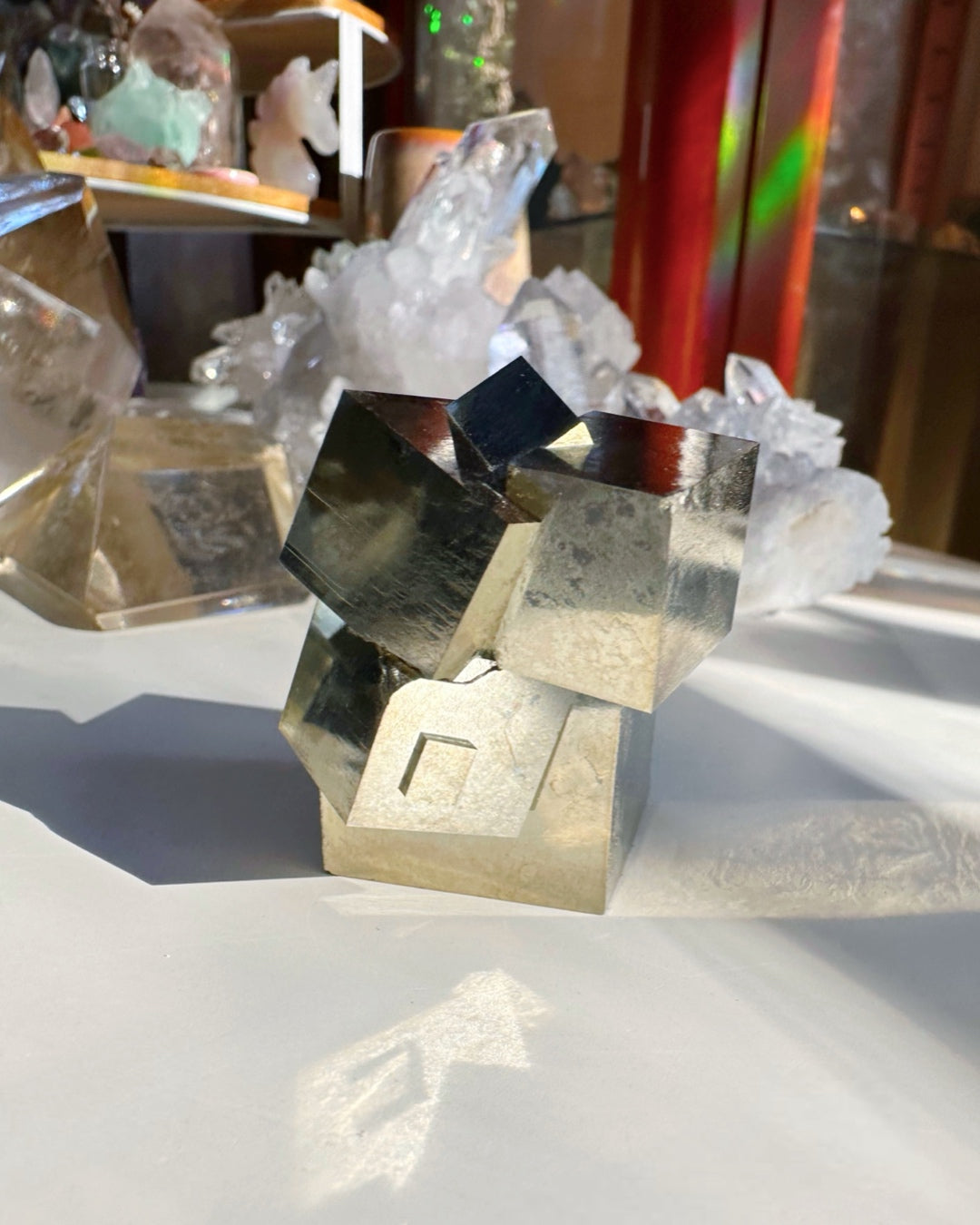 Pyrite Cube Cluster - AAA - Baltic Mermaid