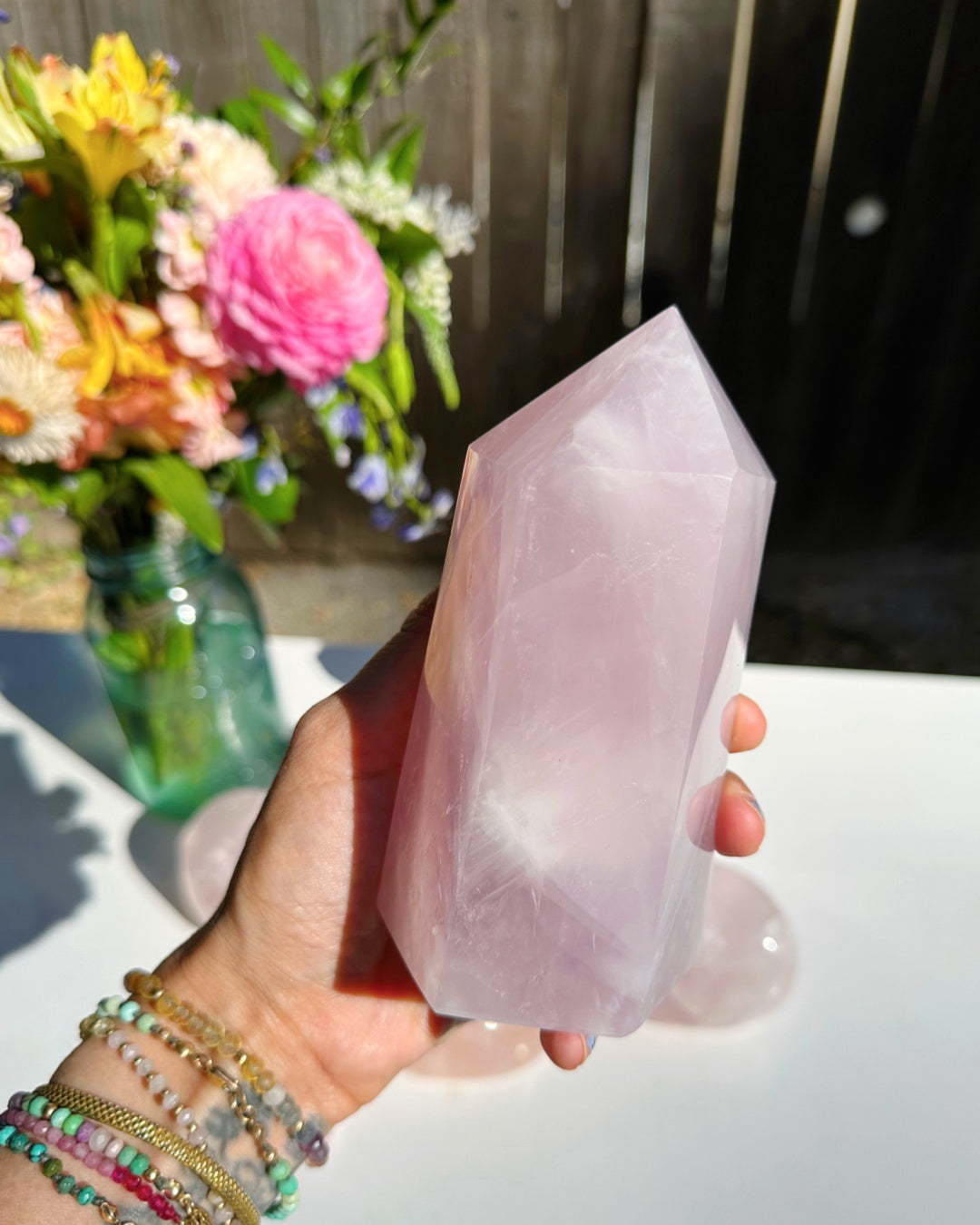 Rose Quartz Tower - Baltic Mermaid