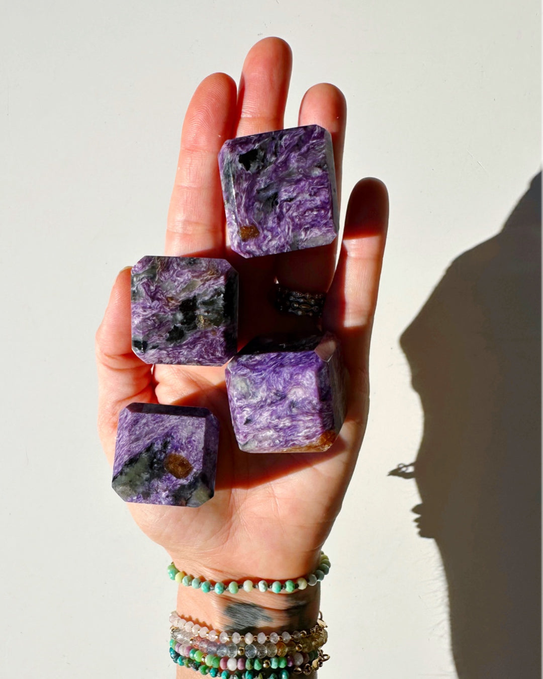 Charoite Cubes - Baltic Mermaid