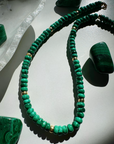 “Donna” - Malachite Gemstone Candy Necklace