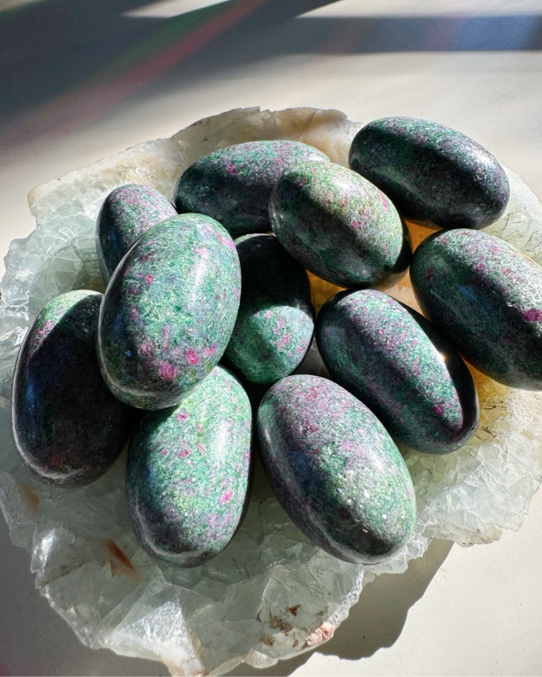 Ruby in Fuchsite Lingams - Baltic Mermaid