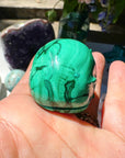 Hand Carved Malachite Whale