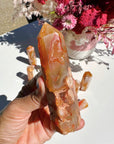 Carnelian Flower Agate Towers