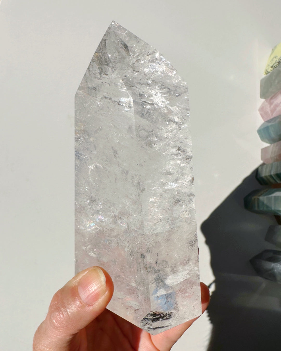 Clear Quartz Tower