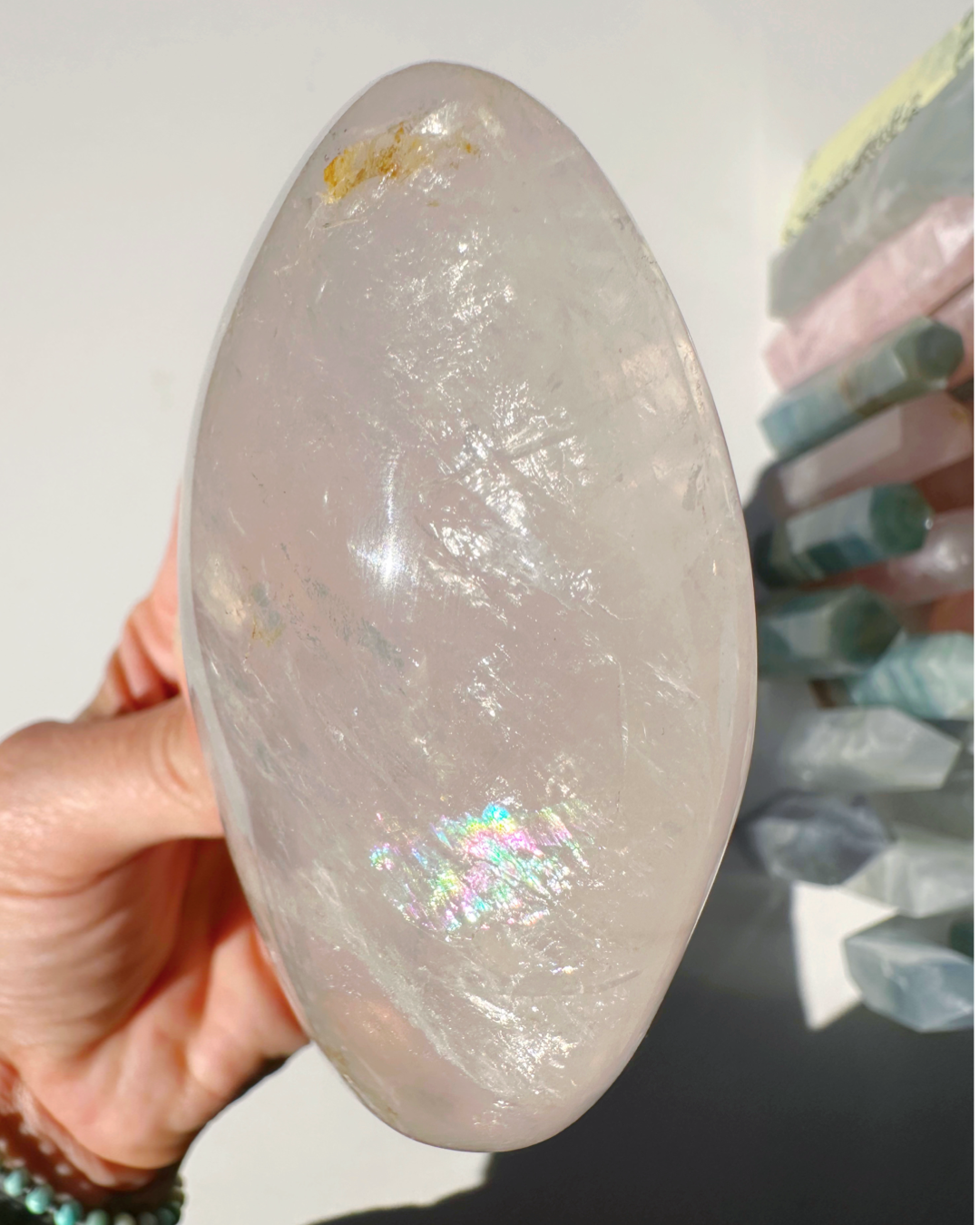 Quartz Freeform w/ Hematoid Inclusions - Baltic Mermaid