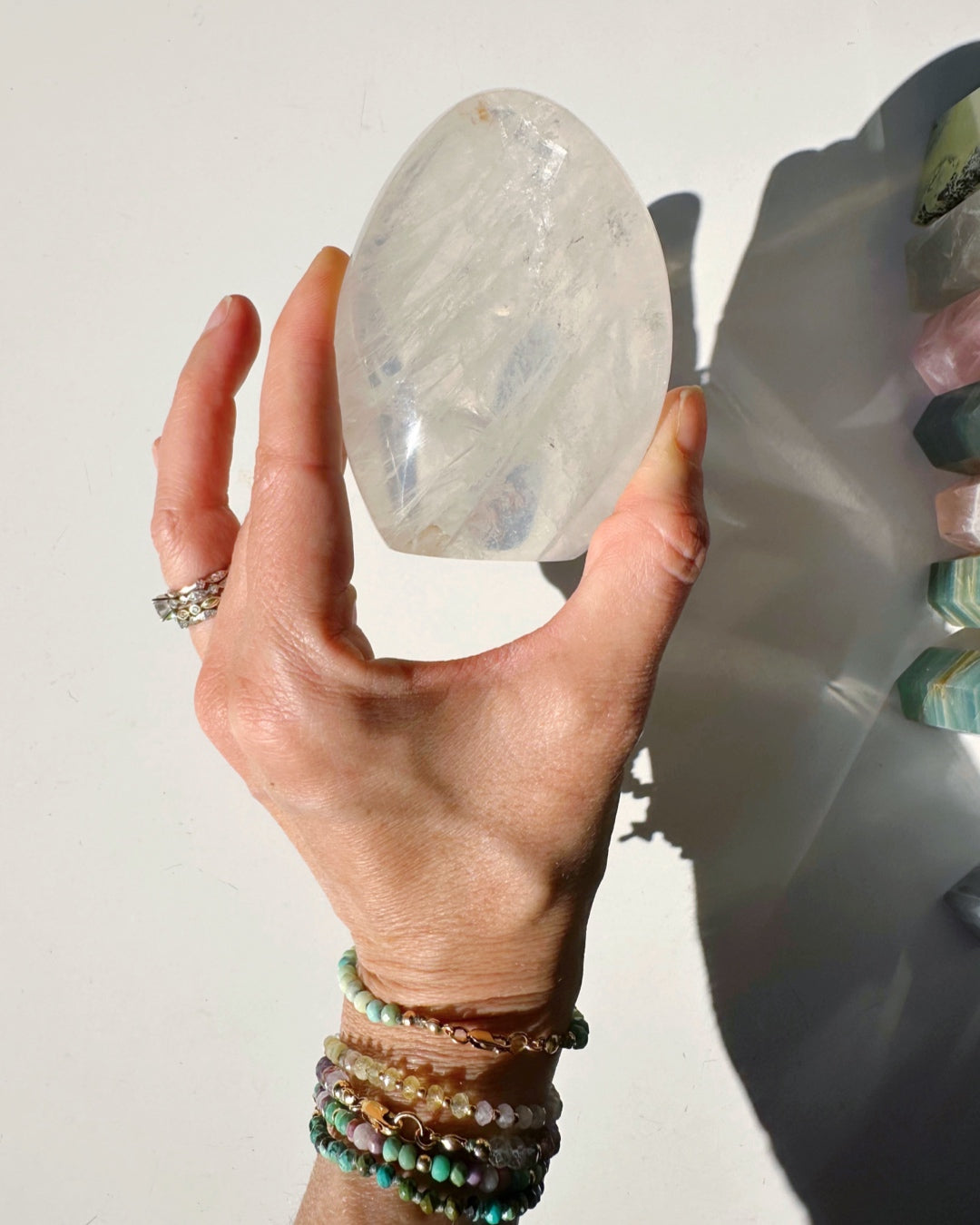 Quartz Freeform w/ Hematoid Inclusions - Baltic Mermaid