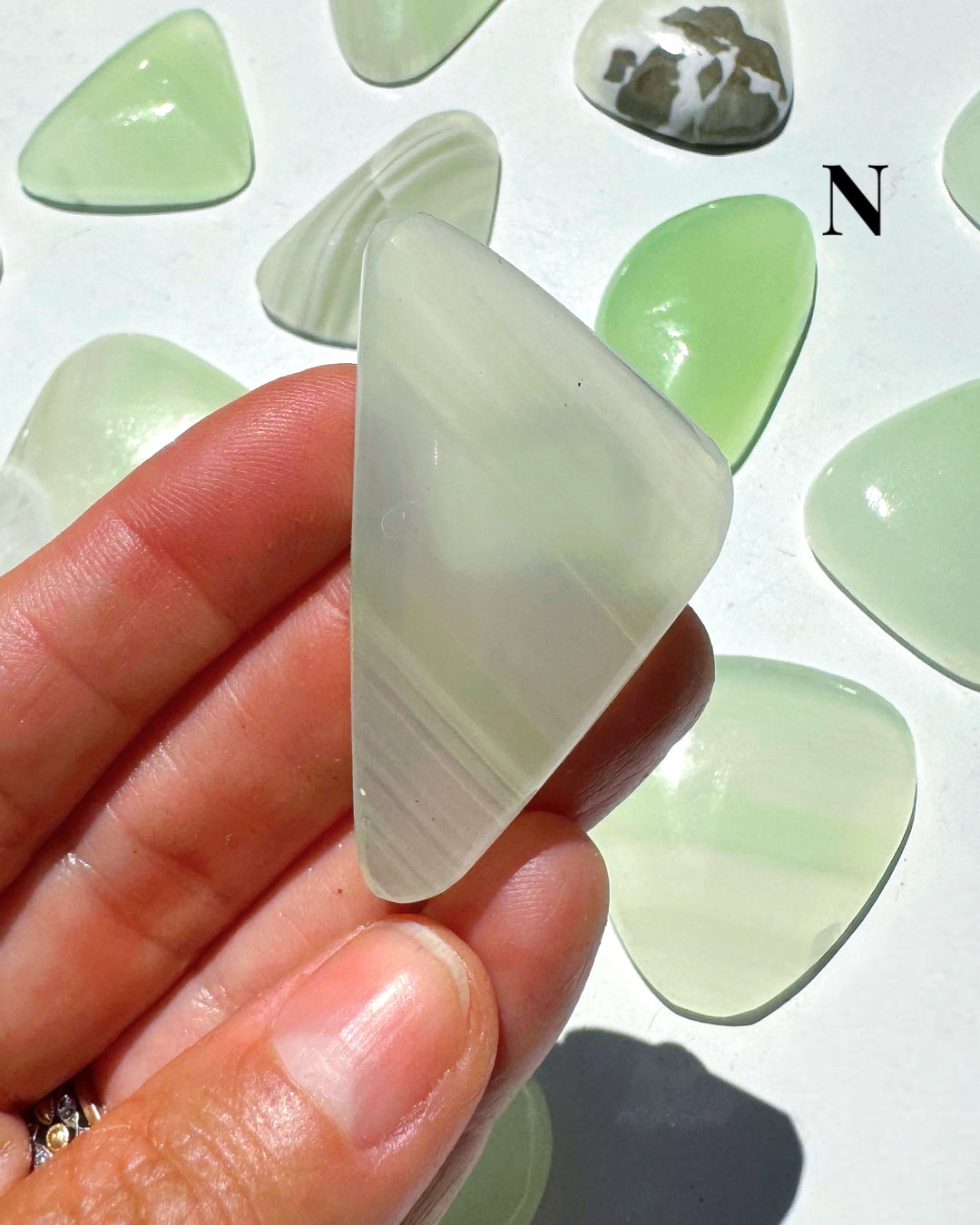 Green Calcite Cabs