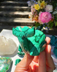 Hand Carved Malachite Whale