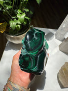 Large Polished Malachite Baltic Mermaid