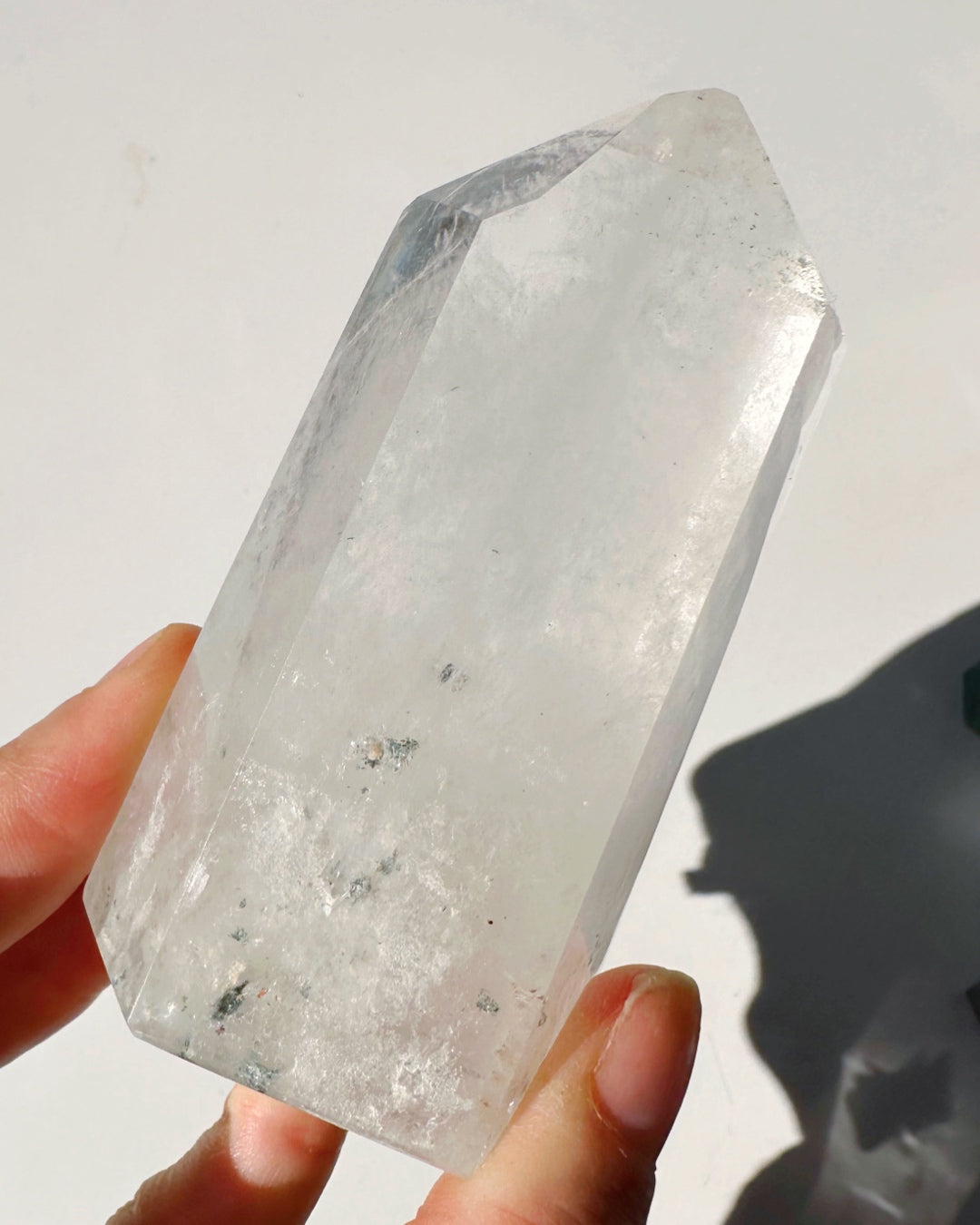 Clear Quartz Tower w/ Chlorite Inclusions - Baltic Mermaid