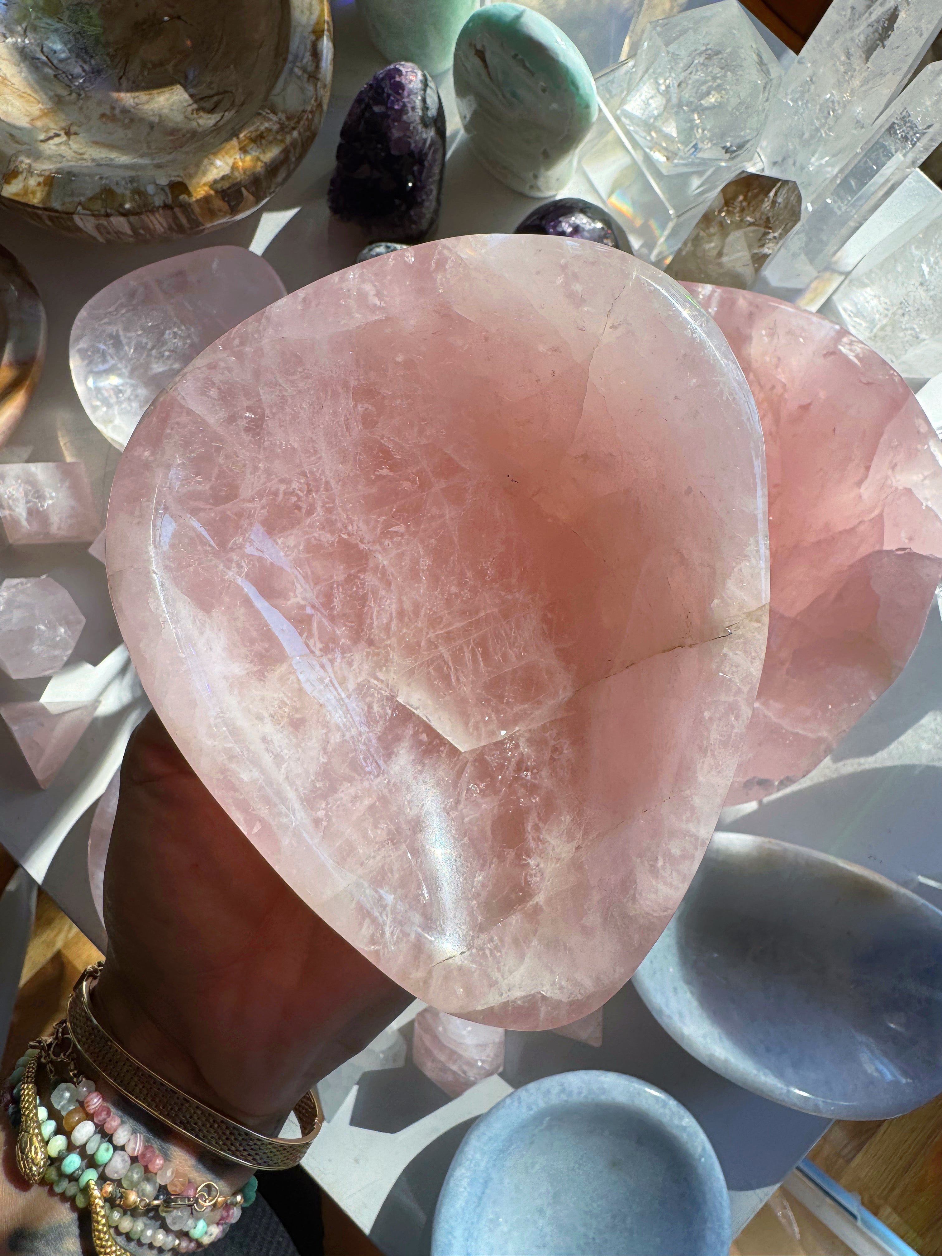 Rose Quartz Bowl Baltic Mermaid