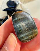Blue Tiger Eye Tumbled Stones - Baltic Mermaid