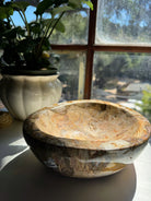 Large Petrified Wood Bowl Baltic Mermaid