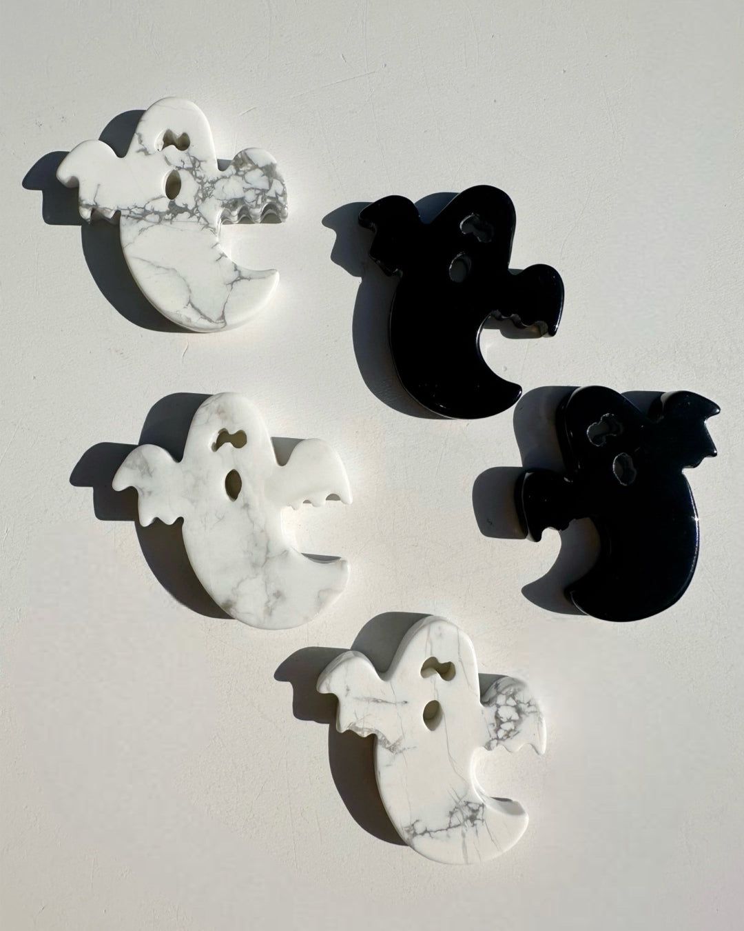 Howlite & Black Obsidian Ghosts - Baltic Mermaid