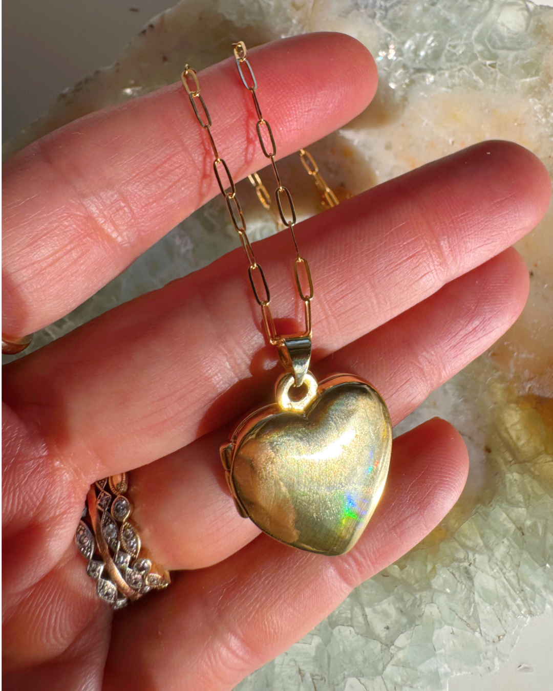Heart Locket Gold Filled Necklace - Baltic Mermaid