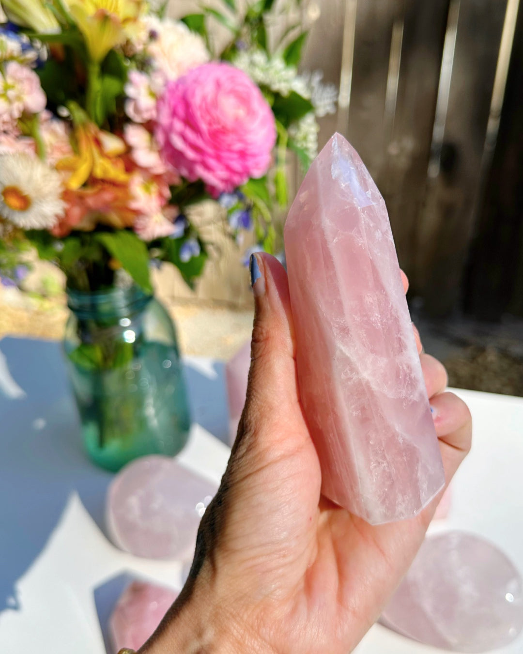 Rose Quartz Tower - Baltic Mermaid