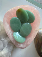Green Aventurine Flat Palm Stones Baltic Mermaid