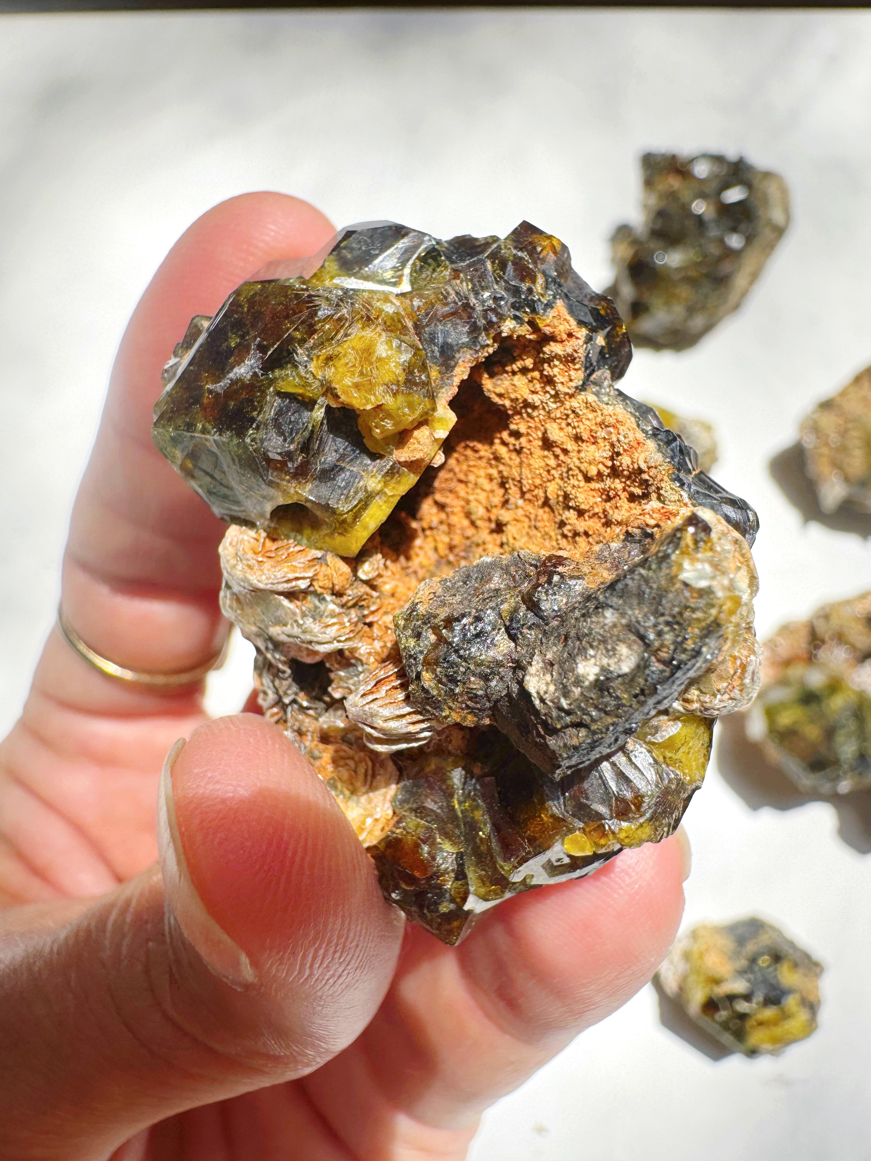 Rare Mali Green Grossular Andradite Garnet Epimorph w/ Clinochlore AAA Quality Baltic Mermaid