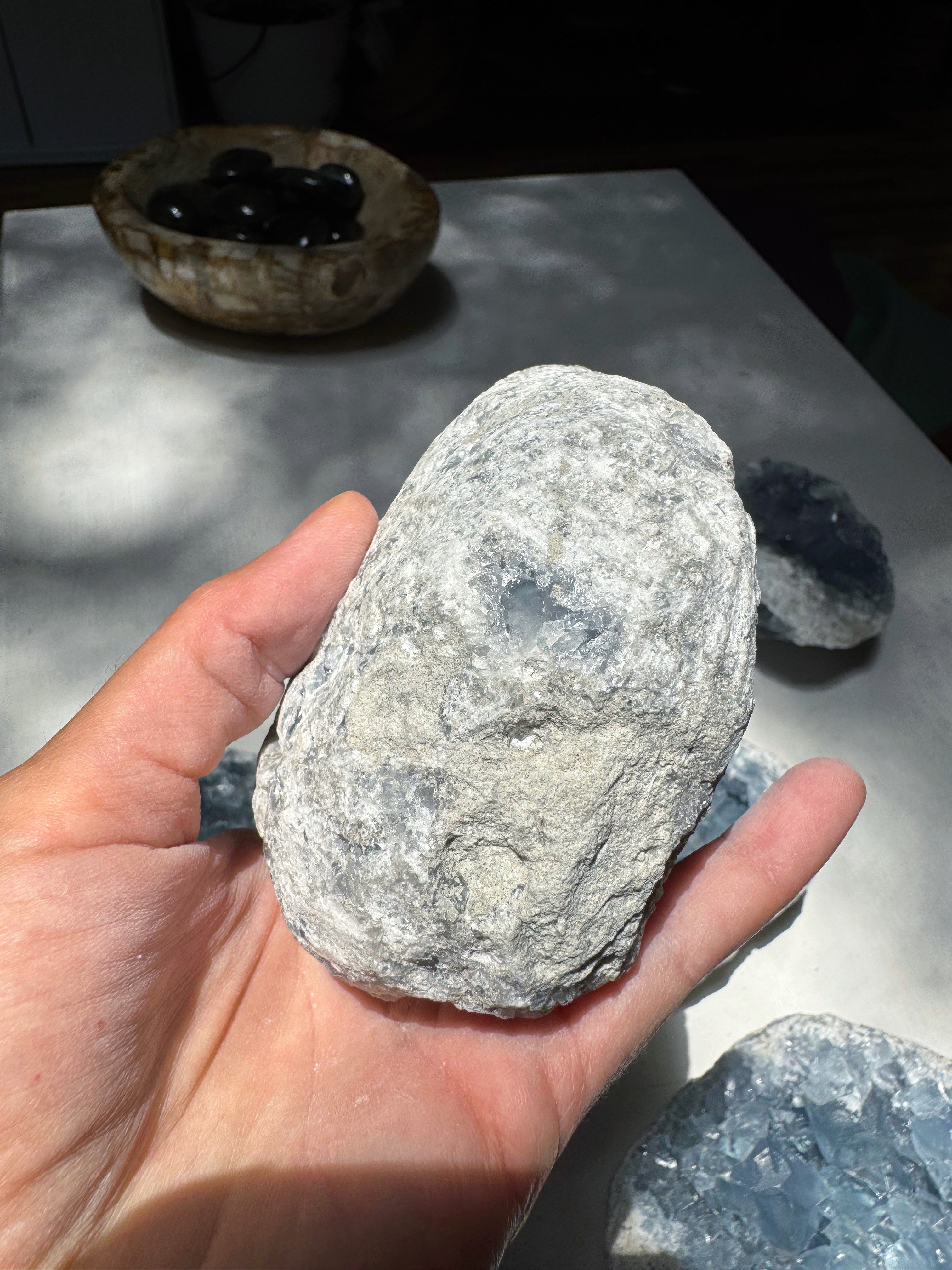 Celestite Cluster Baltic Mermaid