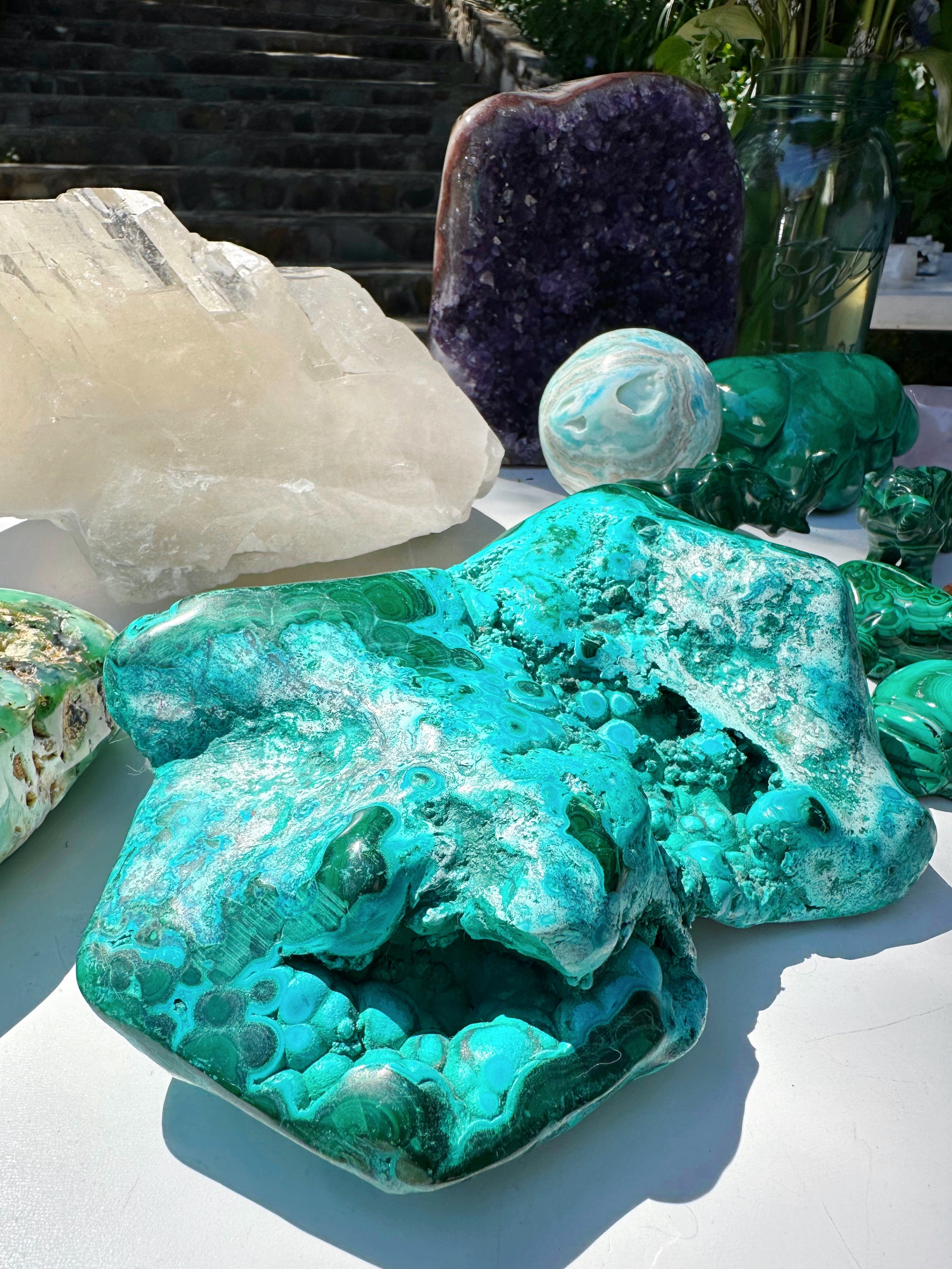 Chrysocolla w/ Malachite - Baltic Mermaid