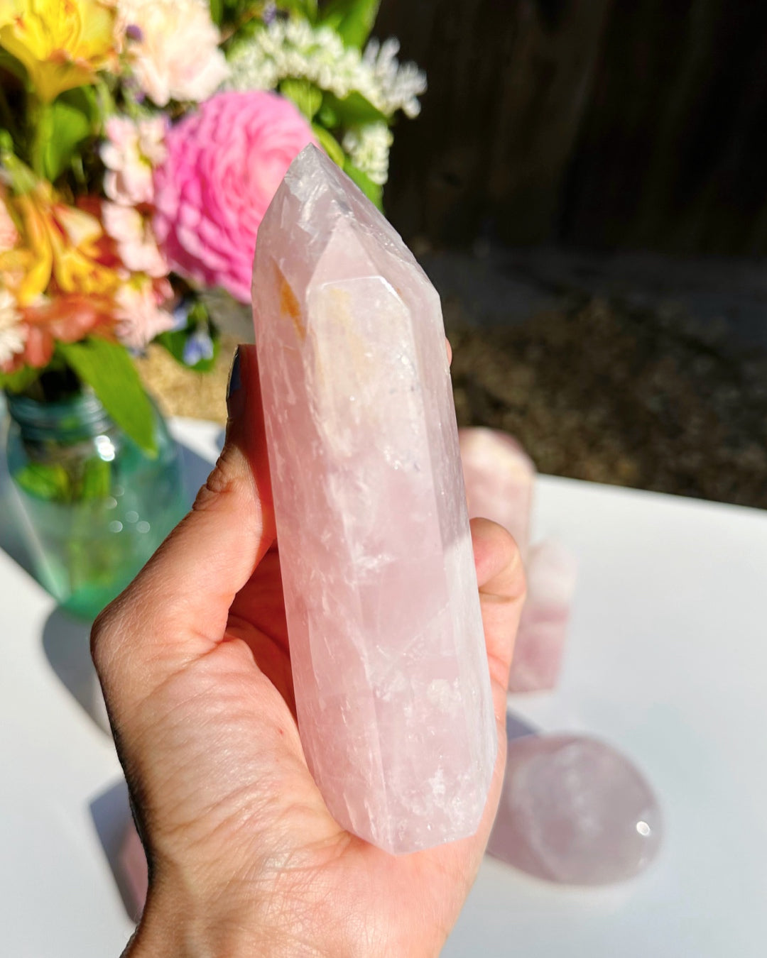 Rose Quartz Tower - Baltic Mermaid