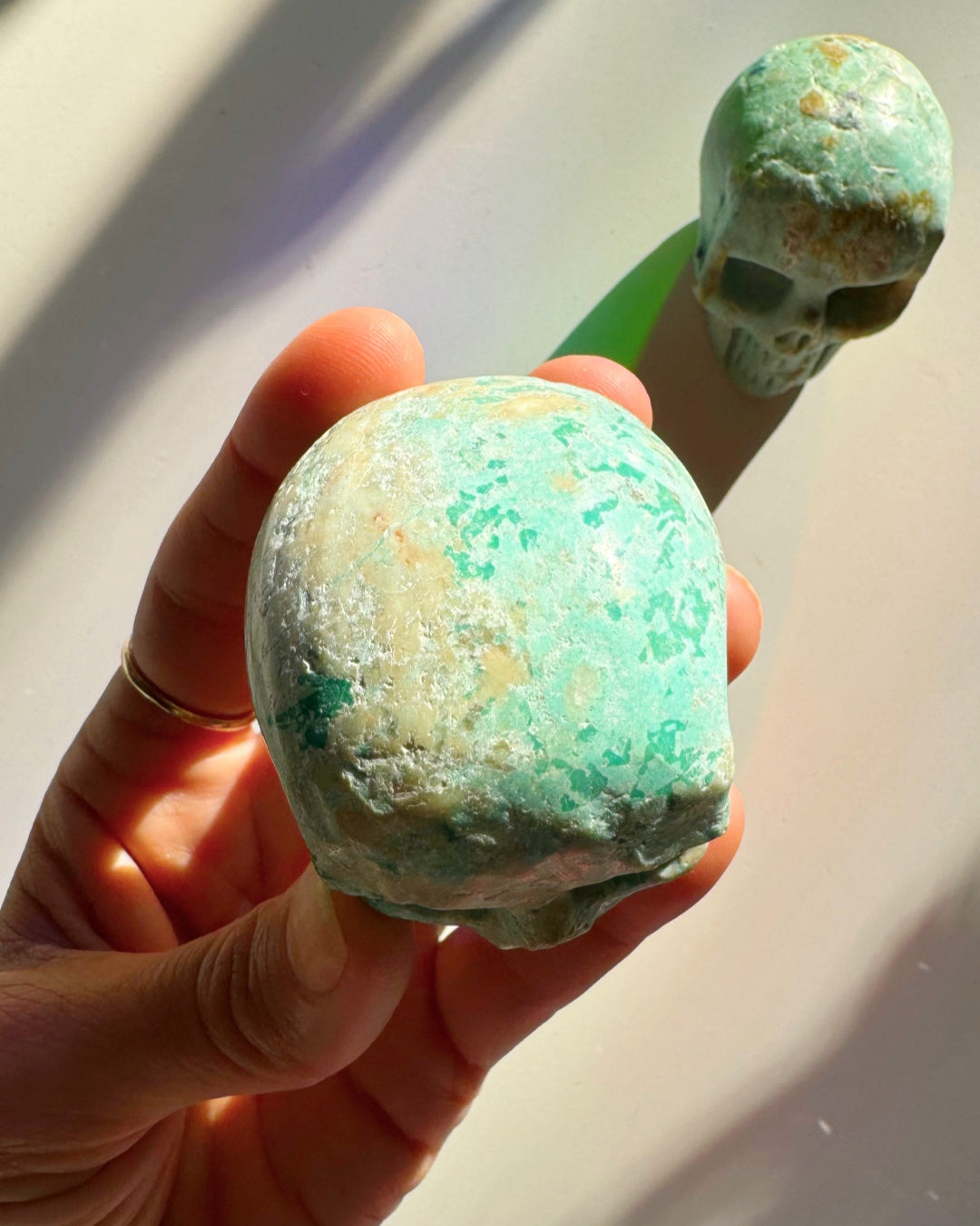 Peruvian Blue Opal Skull - Baltic Mermaid