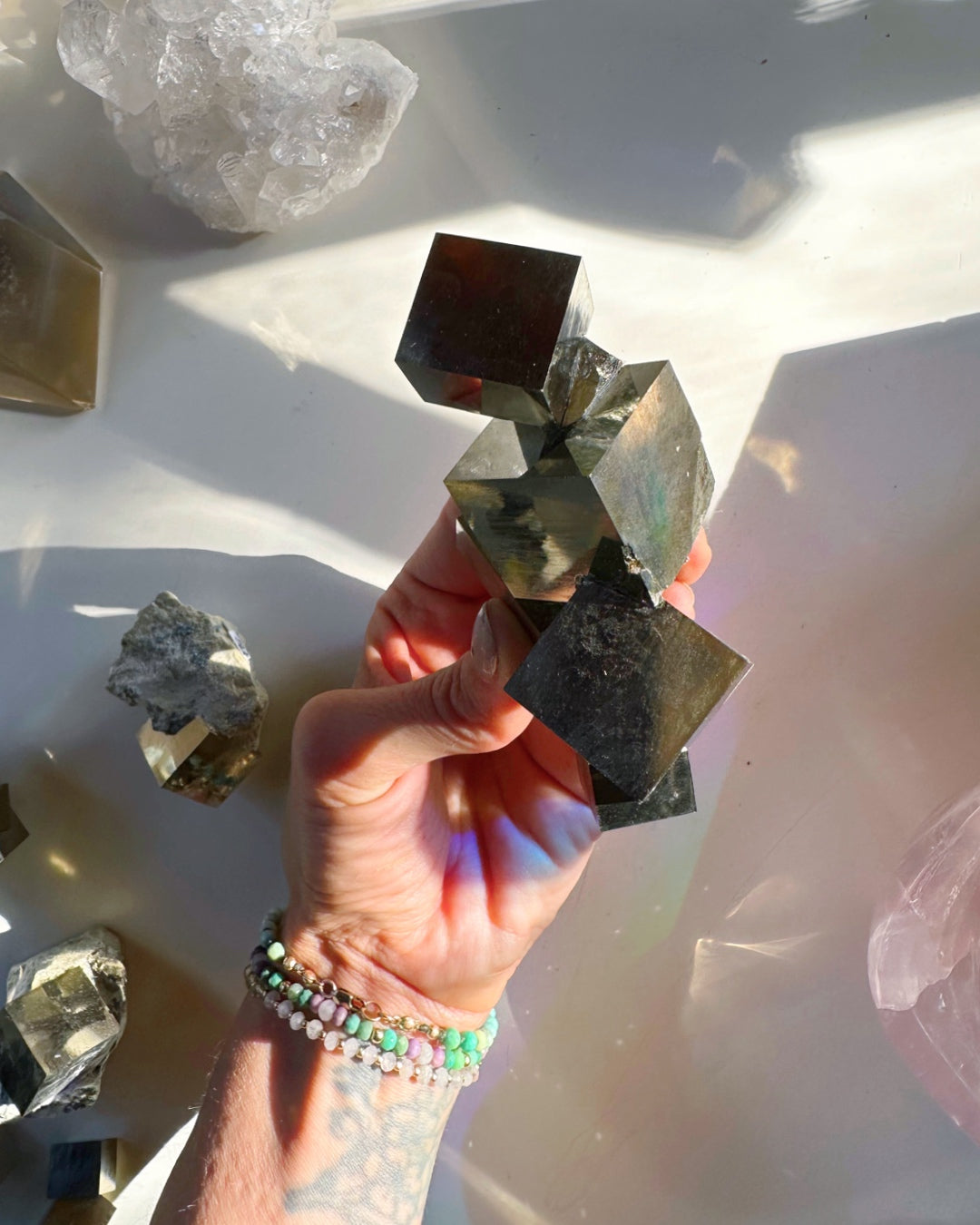 Pyrite Cube Cluster - AAA