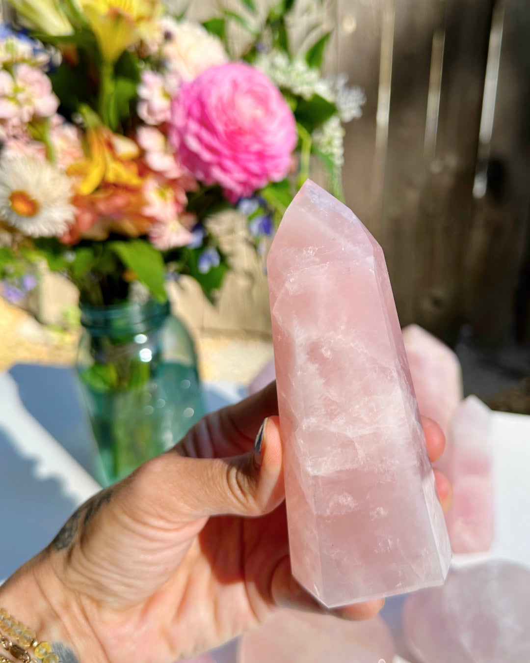 Rose Quartz Tower - Baltic Mermaid