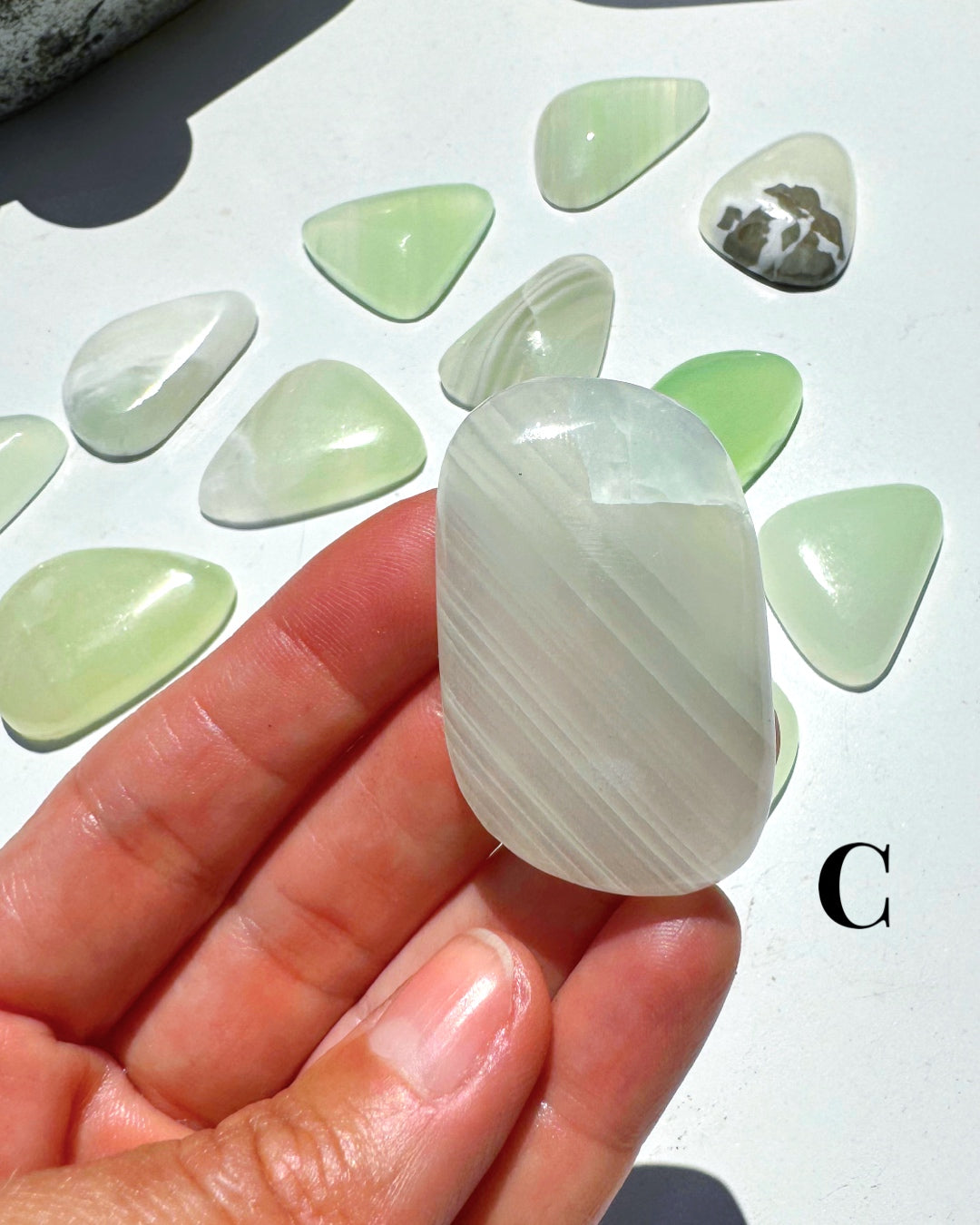 Green Calcite Cabs - Baltic Mermaid