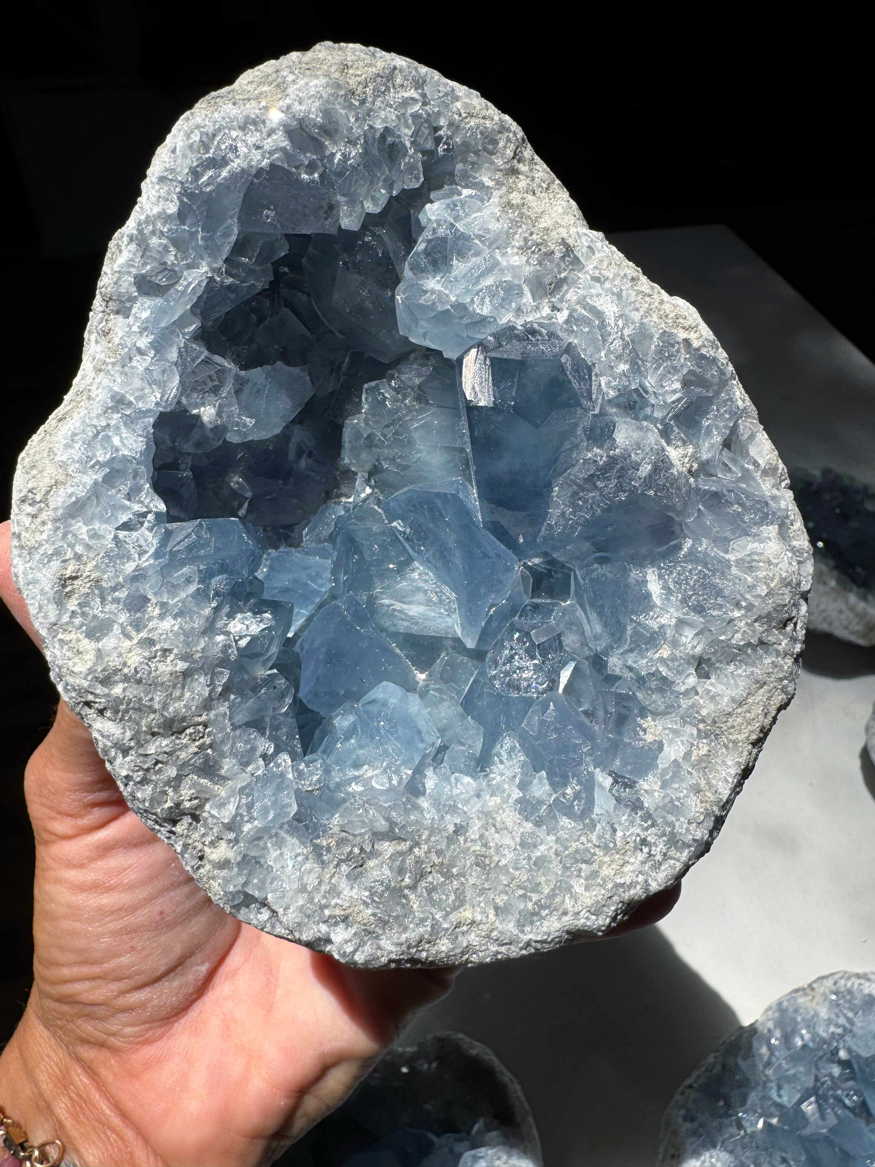 Celestite Cluster Baltic Mermaid