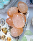 Peach Selenite Egg