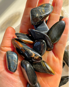 Blue Tiger Eye Tumbled Stones - Baltic Mermaid