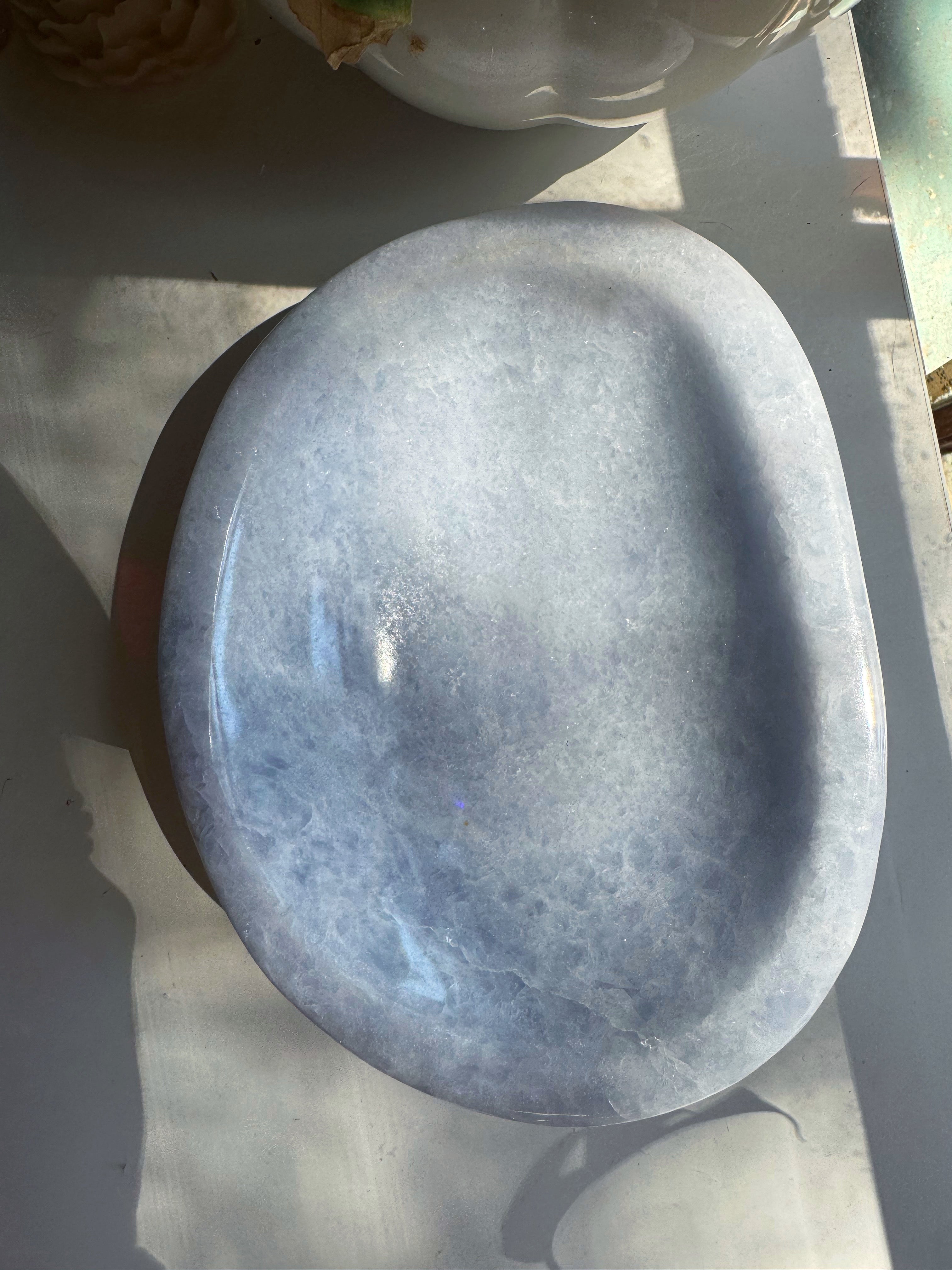 Blue Calcite Bowl Baltic Mermaid