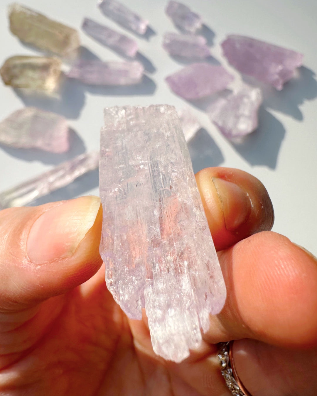 Raw Kunzite