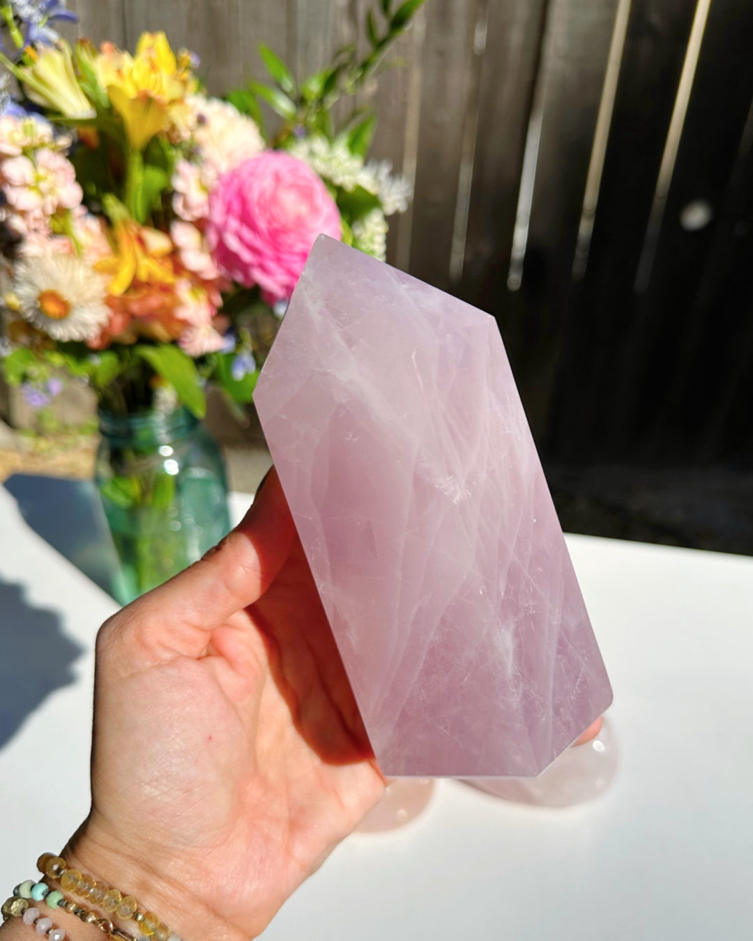 Rose Quartz Tower - Baltic Mermaid