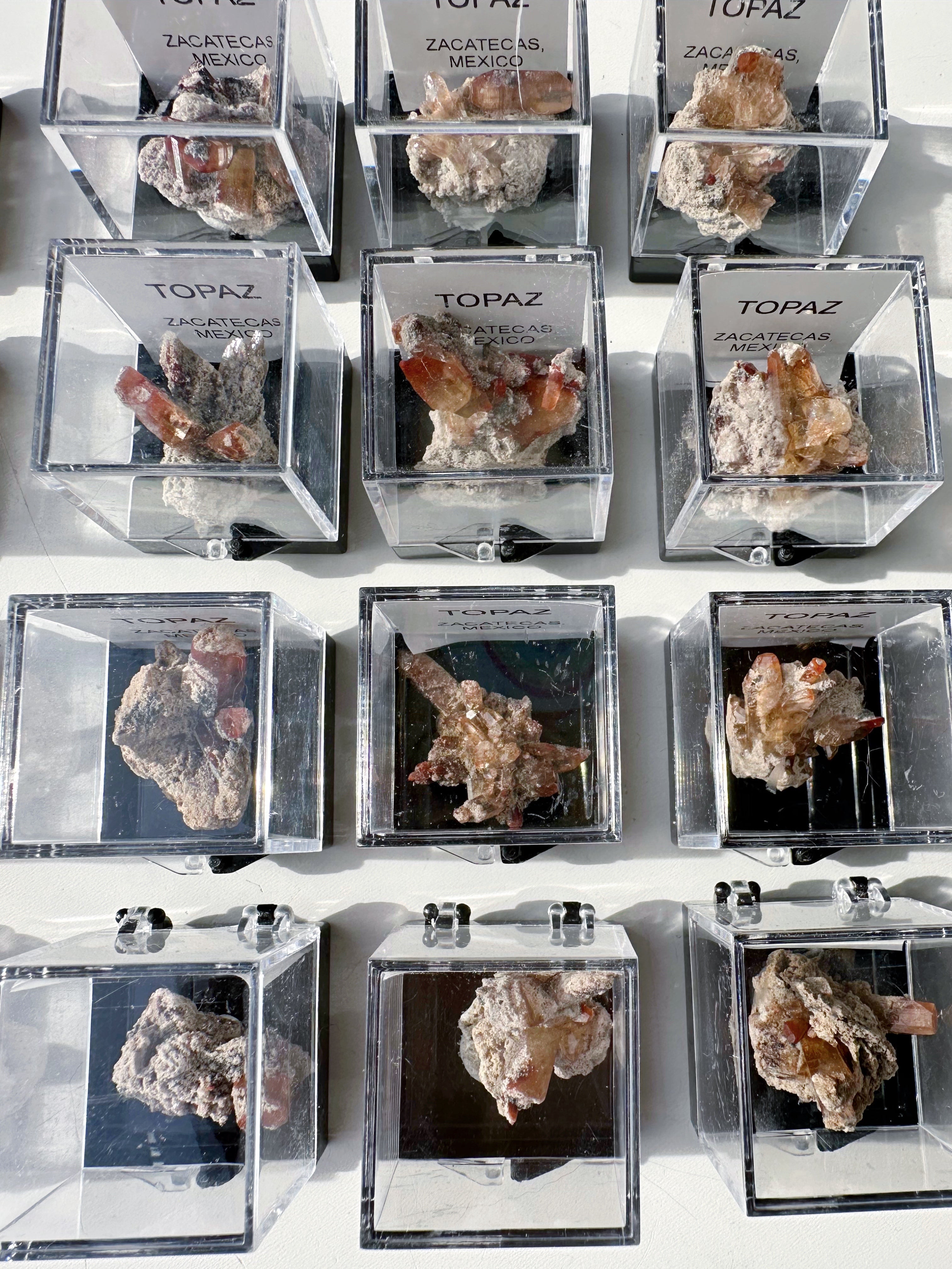 Natural Topaz Thumbnails in a Perky Box - from Zacatecas, Mexico - Baltic Mermaid