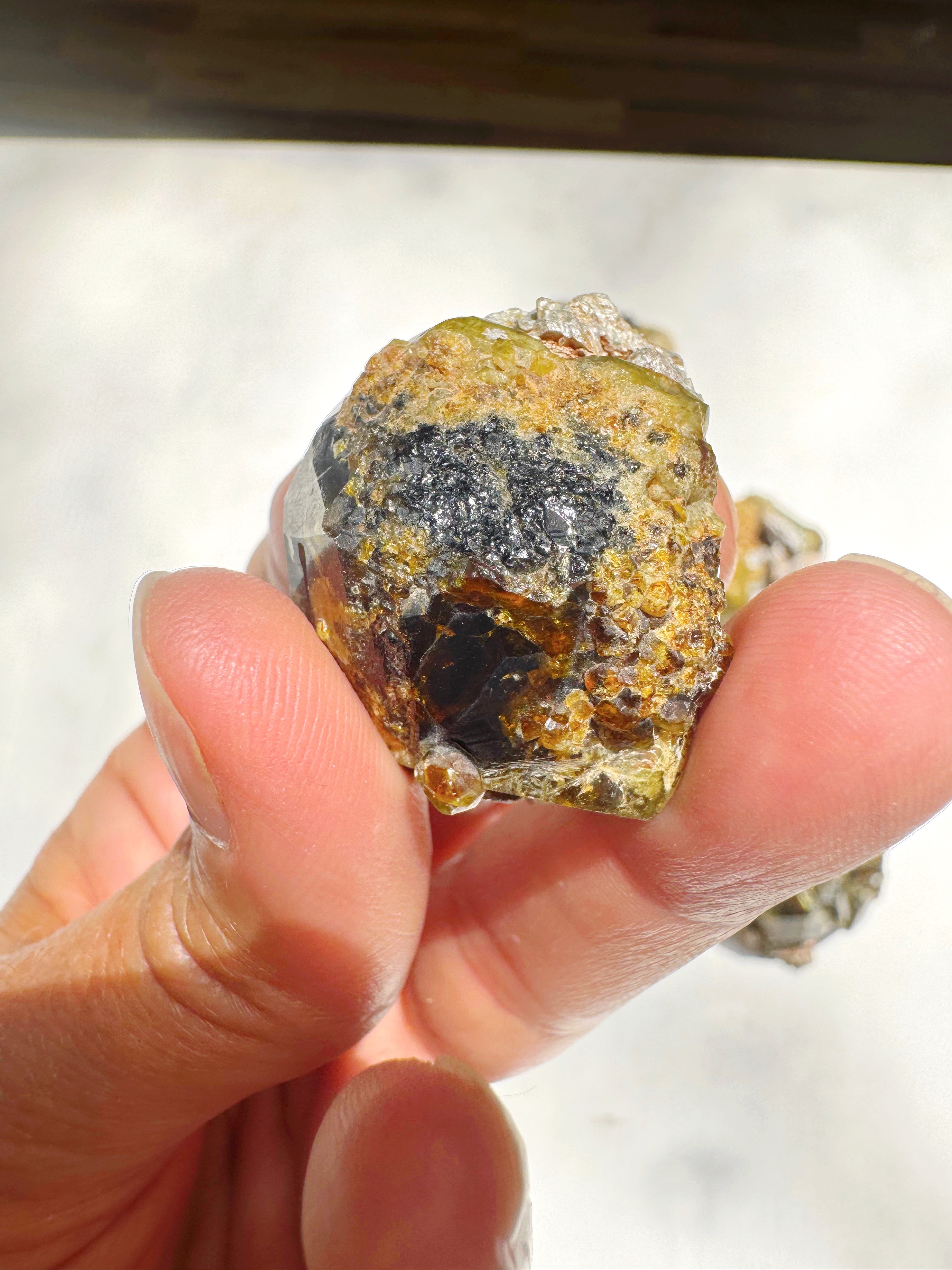 Rare Mali Green Grossular Andradite Garnet w/ Clinochlore AAA Quality Baltic Mermaid