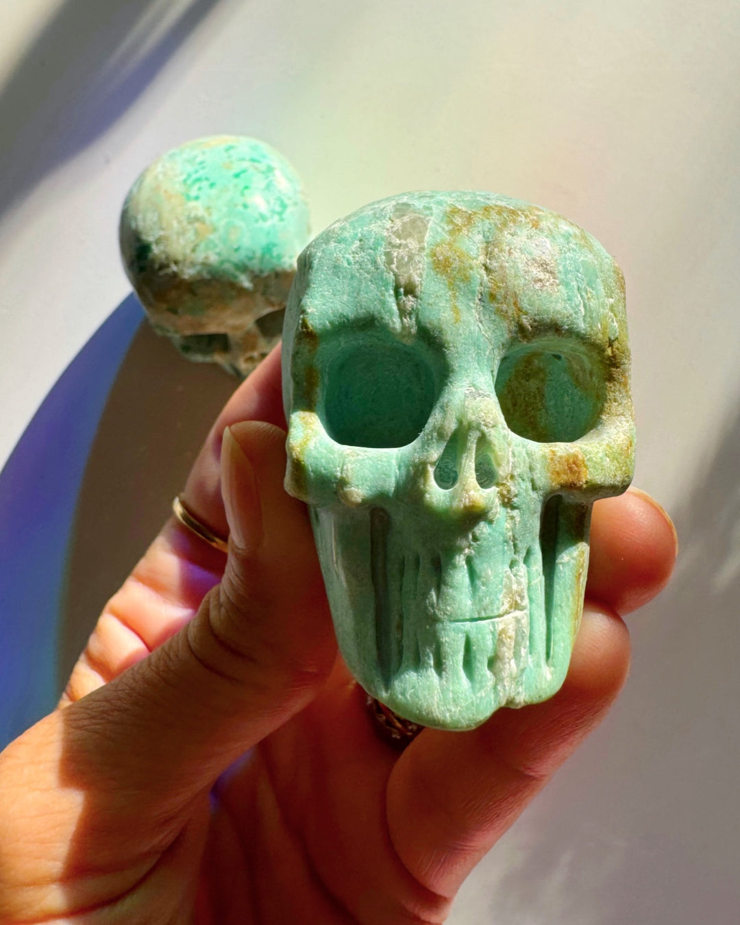 Peruvian Blue Opal Skull