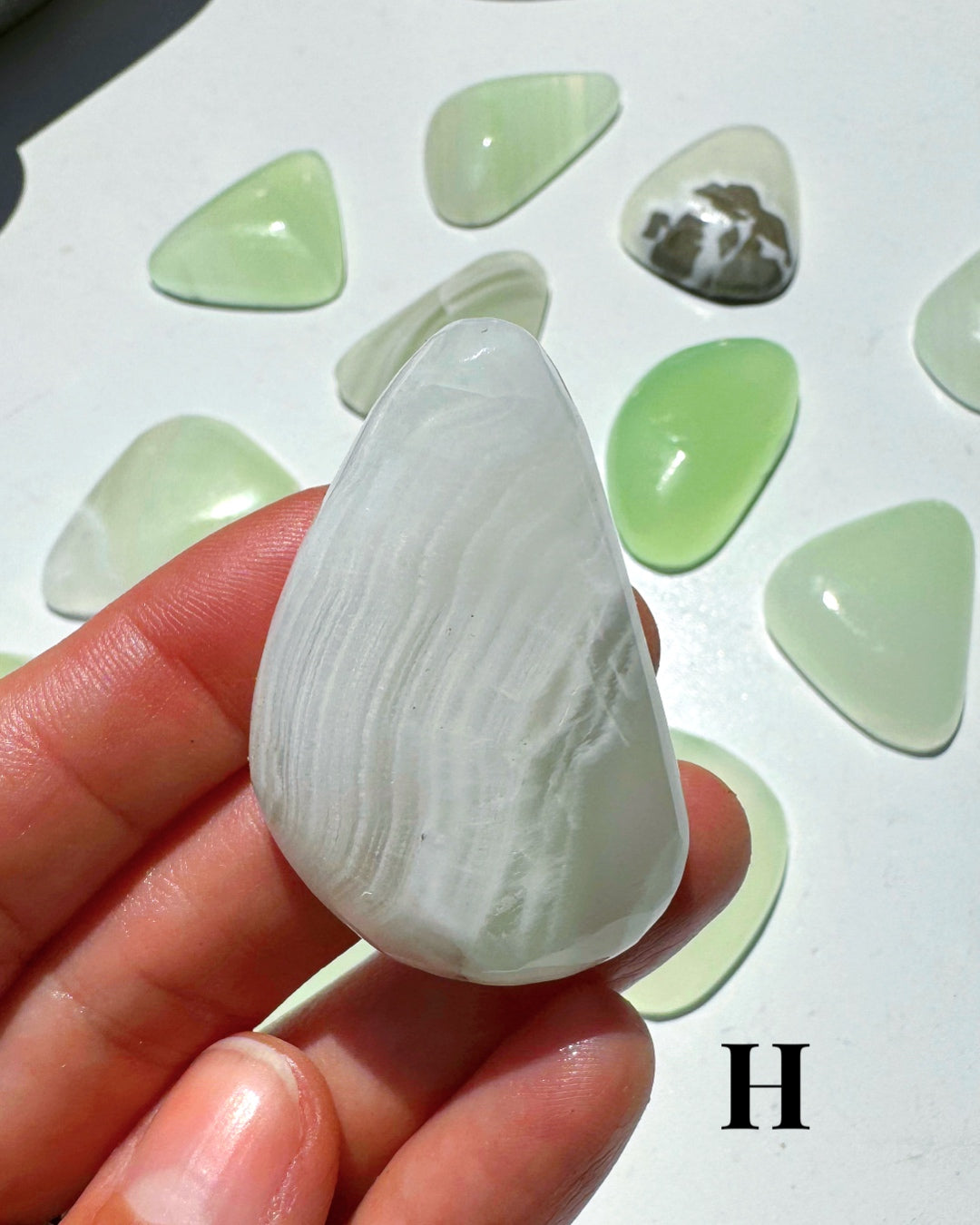 Green Calcite Cabs