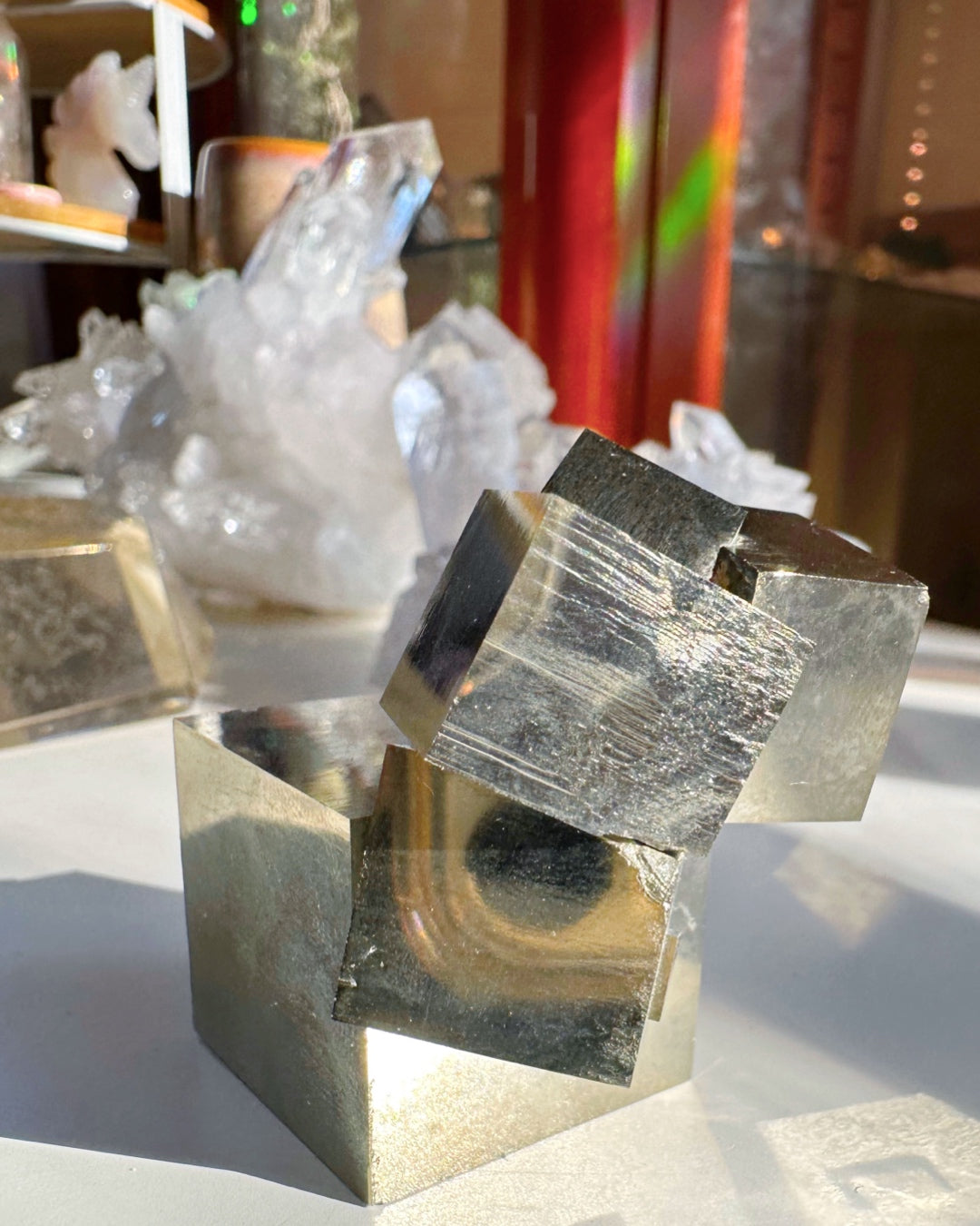 Pyrite Cube Cluster - AAA - Baltic Mermaid