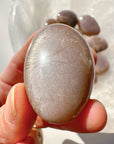 Sunstone & Peach Moonstone Palm Stone - I